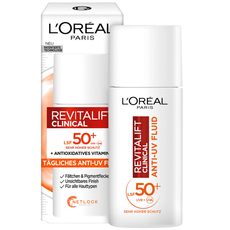 ضد آفتاب فلوئیدی لورآل Revitalift Clinical SPF50+