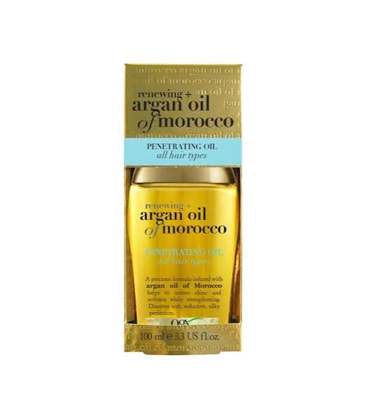 روغن مو او جی ایکس مدل Renewing + Argan Oil of Morocco (روغن آرگان مراکش)