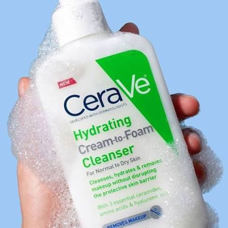 ژل شستشوی کرمی به فومی سراوی مدل Hydrating Cream-to-Foam Cleanser