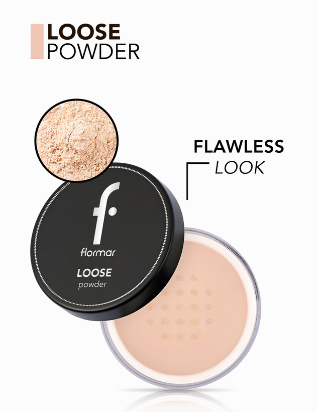 پودر فیکس فلورمار (Flormar) مدل Loose Powder شماره 001 رنگ Pale Sand