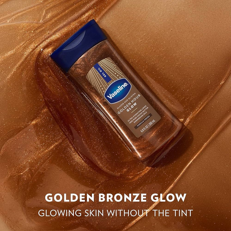 روغن ژل درخشانکننده بدن وازلین (Vaseline) مدل Golden Hour Glow