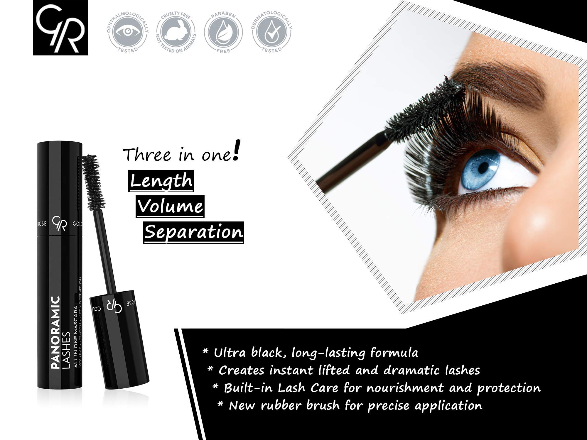 ریمل پانورامیک گلدن رز (Golden Rose Panoramic Lashes) - All in One