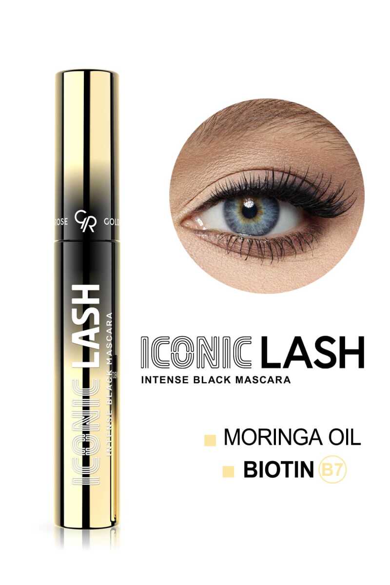 ریمل حجم‌دهنده،بلند کننده و مغذی گلدن رز مدل Iconic Lash (Intense Black
