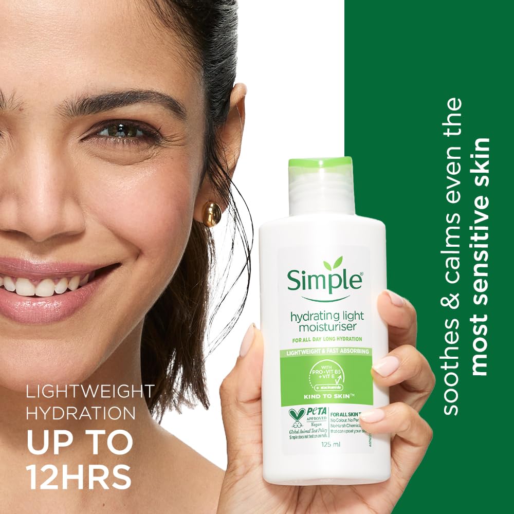 کرم آبرسان و مرطوب‌کننده لایت سیمپل مدل Kind To Skin حجم ۱۲۵ میلی‌لیتر