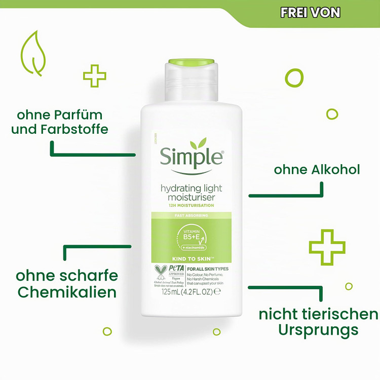 کرم آبرسان و مرطوبکننده لایت سیمپل مدل Kind To Skin حجم ۱۲۵ میلیلیتر