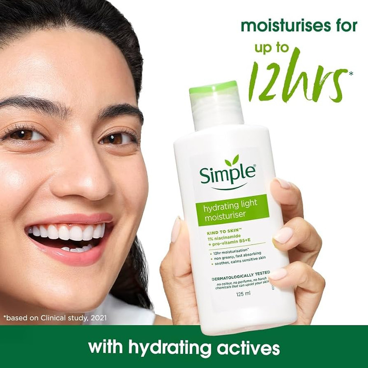 کرم آبرسان و مرطوبکننده لایت سیمپل مدل Kind To Skin حجم ۱۲۵ میلیلیتر