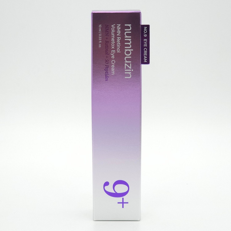 کرم دور چشم ضد چروک، لیفتکننده و حجمدهنده نامبوزین (numbuzin) شماره +9 مدل NMN Retinol Volumetox حجم ۱۰ میلیلیتر