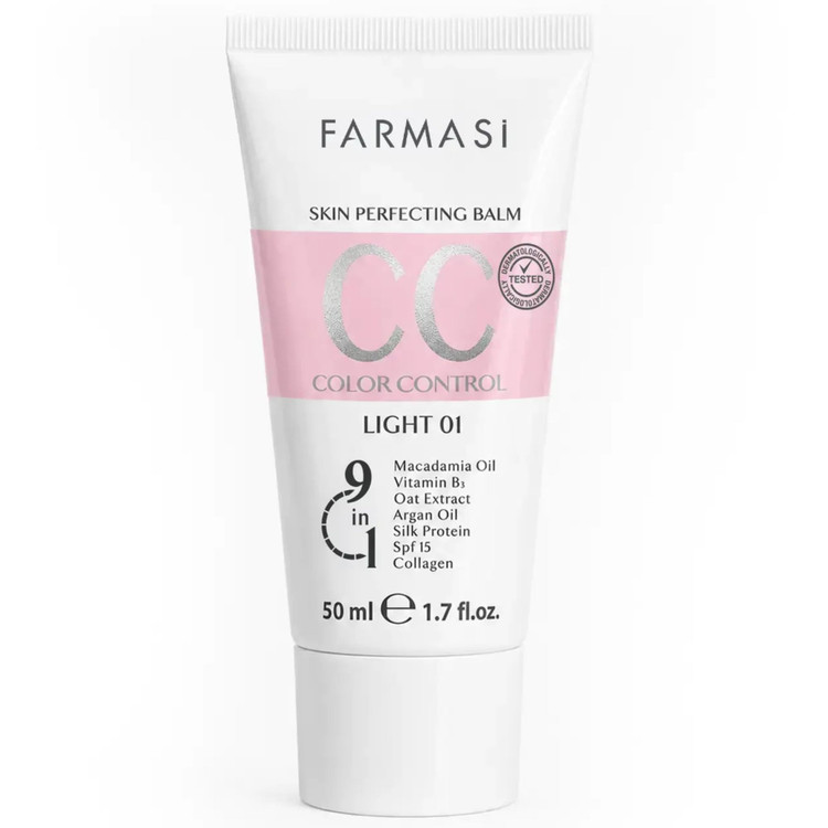 کرم سیسی (CC) فارماسی (Farmasi) مدل Color Control Cream حجم 50 میلیلیتر (مجموعه رنگبندی 02 و 03)