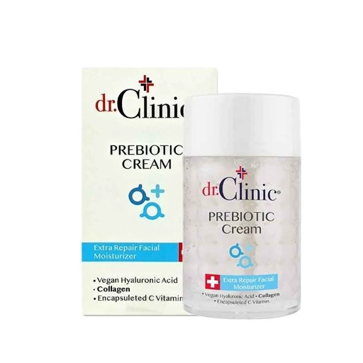 کرم آبرسان کپسولی پری بیوتیک دکتر کلینیک Dr.Clinic حاوی هیالورونیک اسید, کلاژن و ویتامین C حجم 100 میل