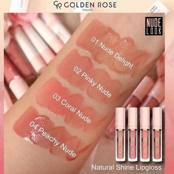 برق لب گلدن رز سری Nude Look مدل Natural Shine شماره 04