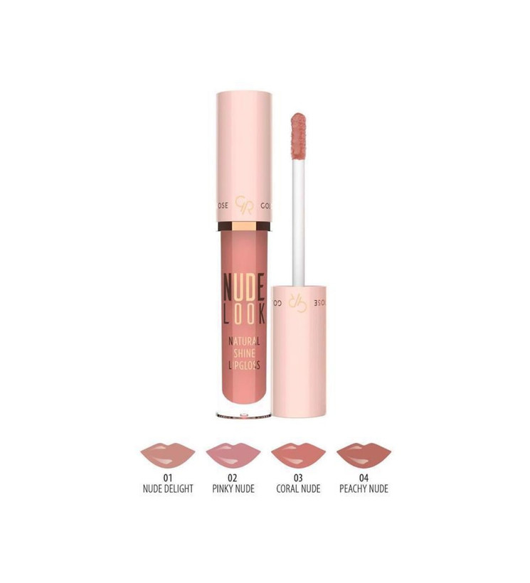 برق لب گلدن رز سری Nude Look مدل Natural Shine شماره 03 – رنگ Coral Nude با درخشش کریستالی و جذاب