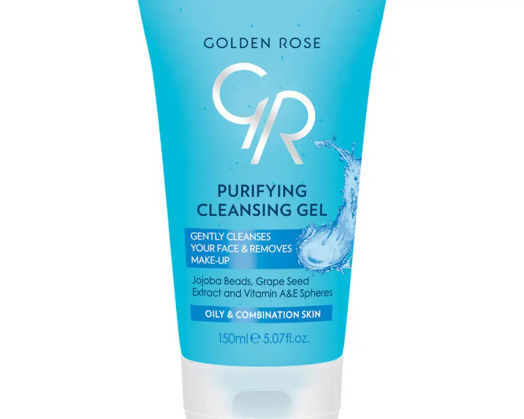 ژل پاککننده صورت گلدن رز مدل Purifying Cleansing Gel مخصوص پوستهای چرب و مختلط حجم ۱۵۰ میلیلیتر