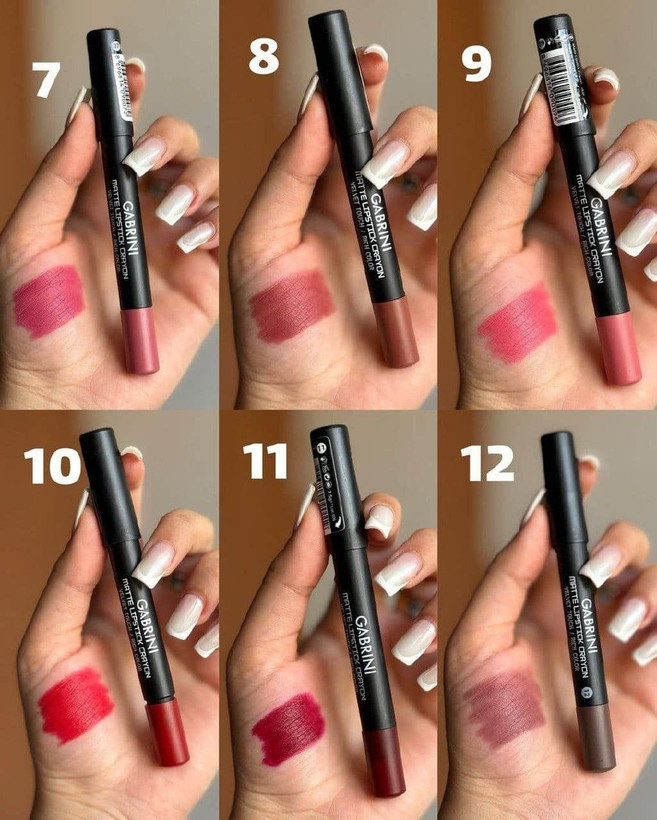رژ لب مدادی مات گابرینی مدل Velvet Touch