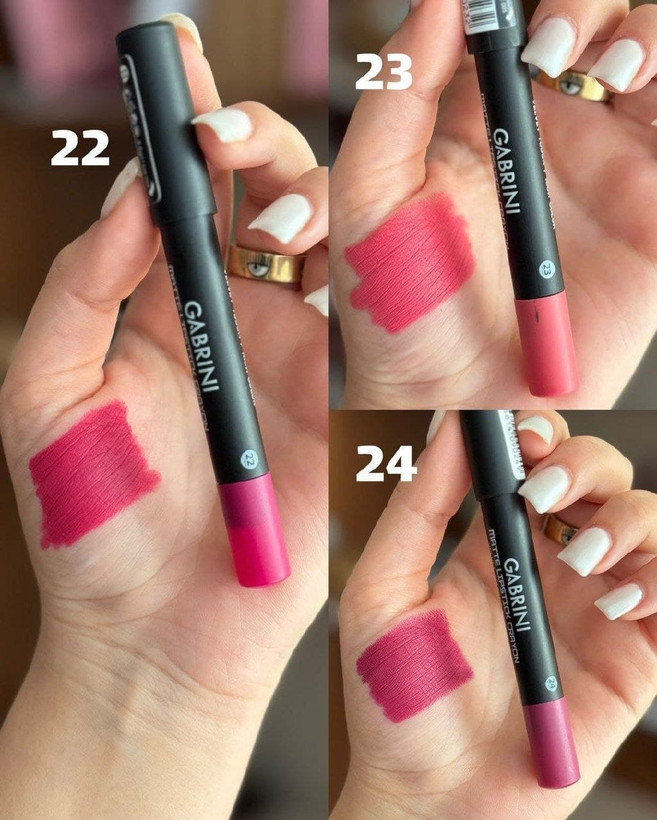 رژ لب مدادی مات گابرینی مدل Velvet Touch